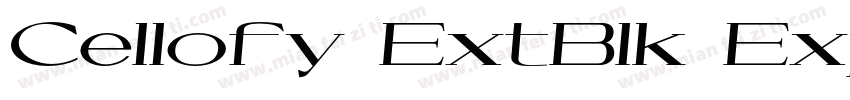Cellofy ExtBlk Exp字体转换